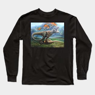 Tyrannosaurus rex with prey Long Sleeve T-Shirt